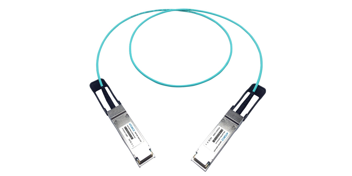 AOC-QSFP28-100G-I-50CM Universally Coded MSA compliant Active Optical Cable 100GBase QSFP28 (850nm, MMF, 0.5m, Ind Temp)