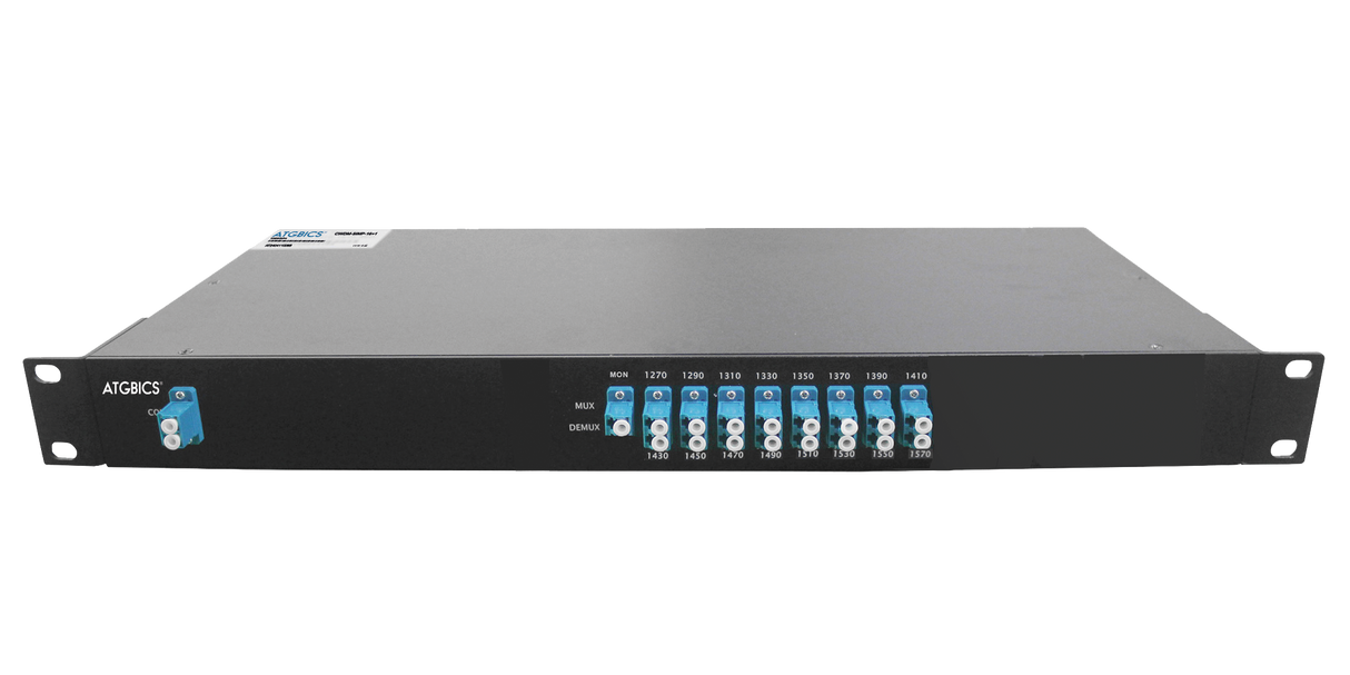 Mux Demux CWDM 16+1 Channel Simplex LC/UPC, Mon Port, 1270-1570nm, 1RU, Ind Temp
