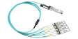QSFP-4X10G-AOC25M-AR Arista® Compatible Active Optical Breakout Cable 40GBase QSFP+ to 4x10GBase SFP+ (850nm, MMF, 25m)