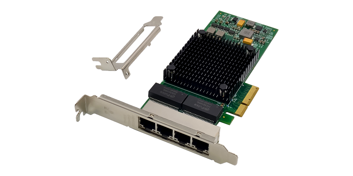 Intel I350 based NIC PCIe 2.1 x4 Quad Port 1GbE RJ45 – ATGBICS