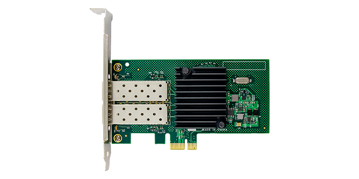Intel based I350 NIC PCIe x2.1 Dual Port 1GbE Open SFP
