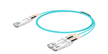 740-159002 Juniper® compatible Active Optical Breakout Cable 400GBase QSFP-DD to 2x200GBase QSFP56 (850nm, MMF, 5m)