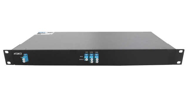 Mux Demux CWDM 4+1 Channel Simplex LC/UPC, Mon Port, 1270-1330nm, 1RU, Ind Temp