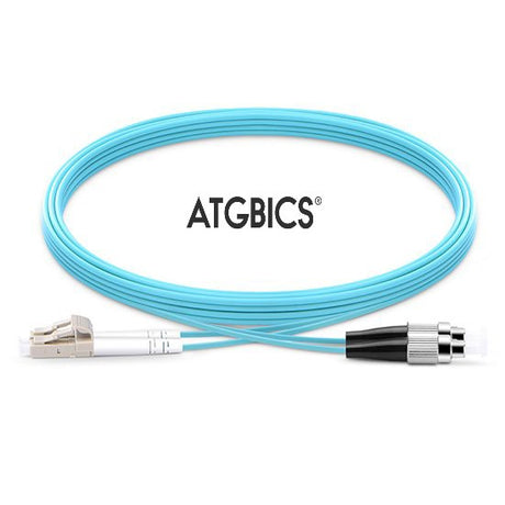 LC-FC OM3, Fibre Patch Cable, Multimode, Simplex, Aqua, 35m