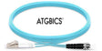 LC-ST OM4, Fibre Patch Cable, Multimode, Simplex, Aqua, 15m, ATGBICS