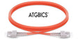 SC-SC OM2, Fibre Patch Cable, Multimode, Duplex, Orange, 10m, ATGBICS
