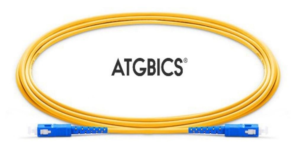 SC-SC OS2, Fibre Patch Cable, Singlemode, Simplex, Yellow, 20m, ATGBICS