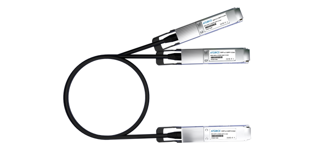 DAC-A-OSFP-2X400G QSFP112-5M Universally Coded MSA compliant Direct Attach Copper Breakout Cable 800GBase OSFP to 2x400GBASE QSFP112 (Finned Top, Active, 5m)