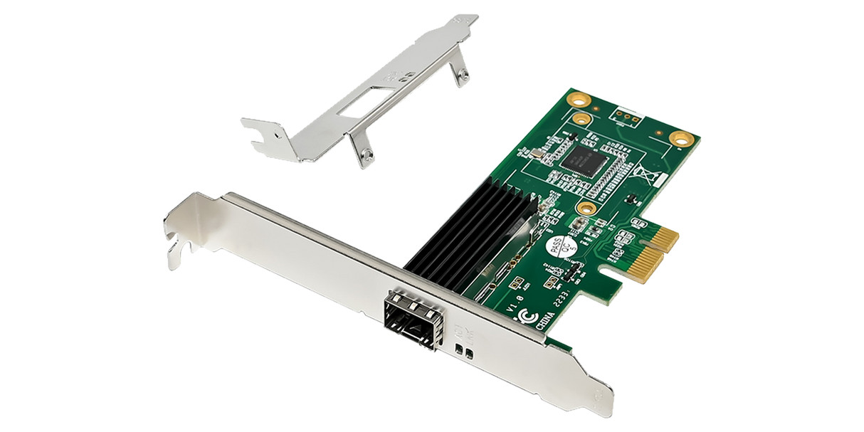 Intel I210 based NIC PCIe 2.1 x1 Single Port 1GbE Open Mini GBIC