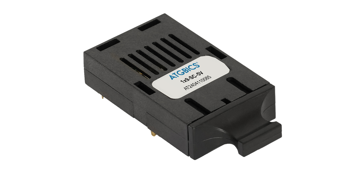 AFBR-5805Z-5V Avago Broadcom® Compatible Transceiver 1x9 for ATM, SONET OC-3/SDH STM-1, Black Case (1300nm, 100Mbps, MMF, 2km, SC, 5v)