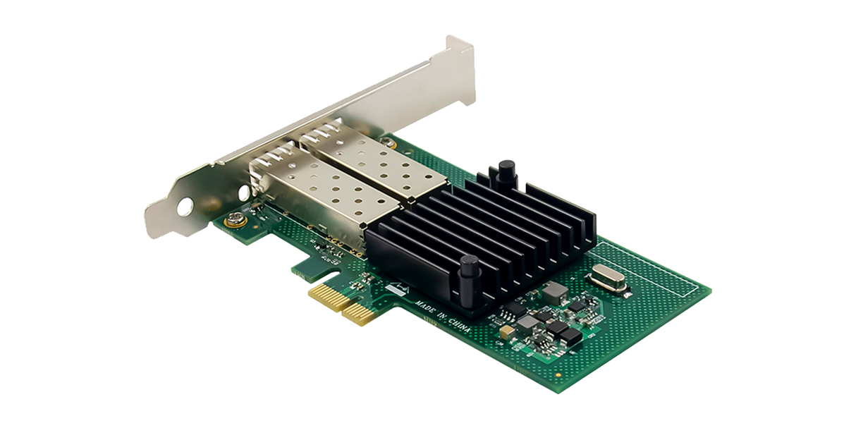 Intel based I350 NIC PCIe x2.1 Dual Port 1GbE Open SFP