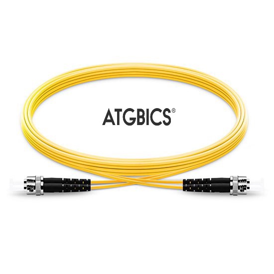 ST-ST OS2, Fibre Patch Cable, Singlemode, Duplex, Yellow, 0.5m