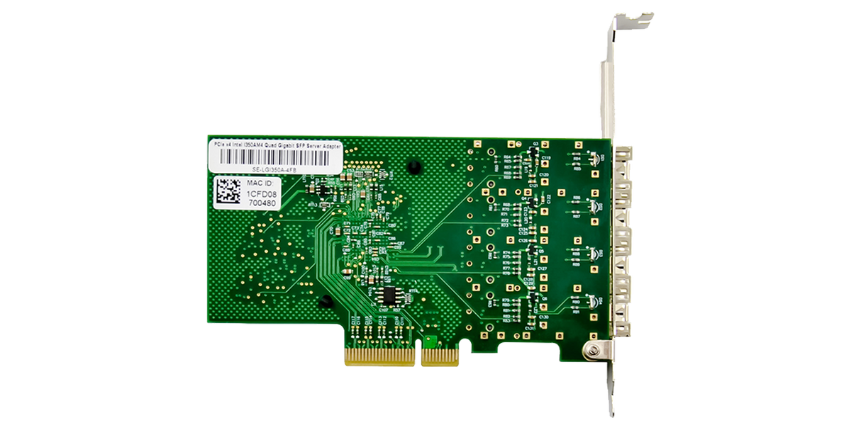 Intel I350 based NIC PCIe 2.0 x4 Quad Port 1GbE Open SFP