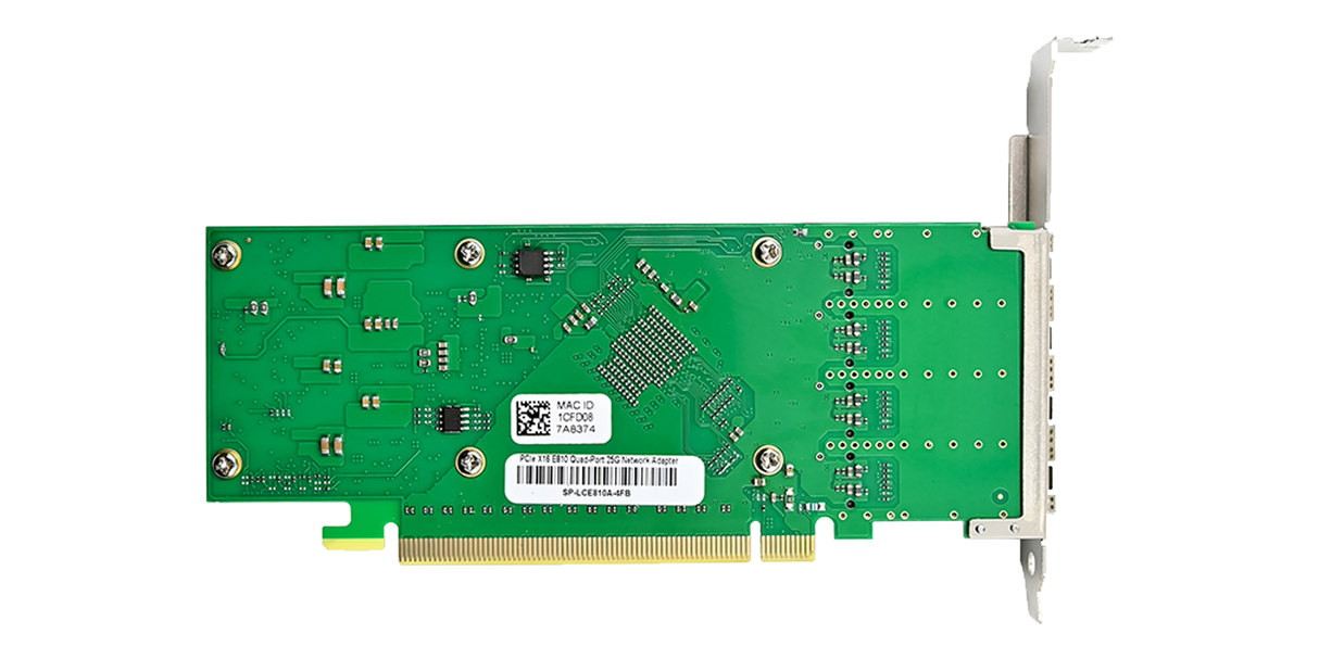 HPE® P08458-B21 alternative Intel E810 NIC PCIe 4.0 x8 Quad Port 25GbE SFP28