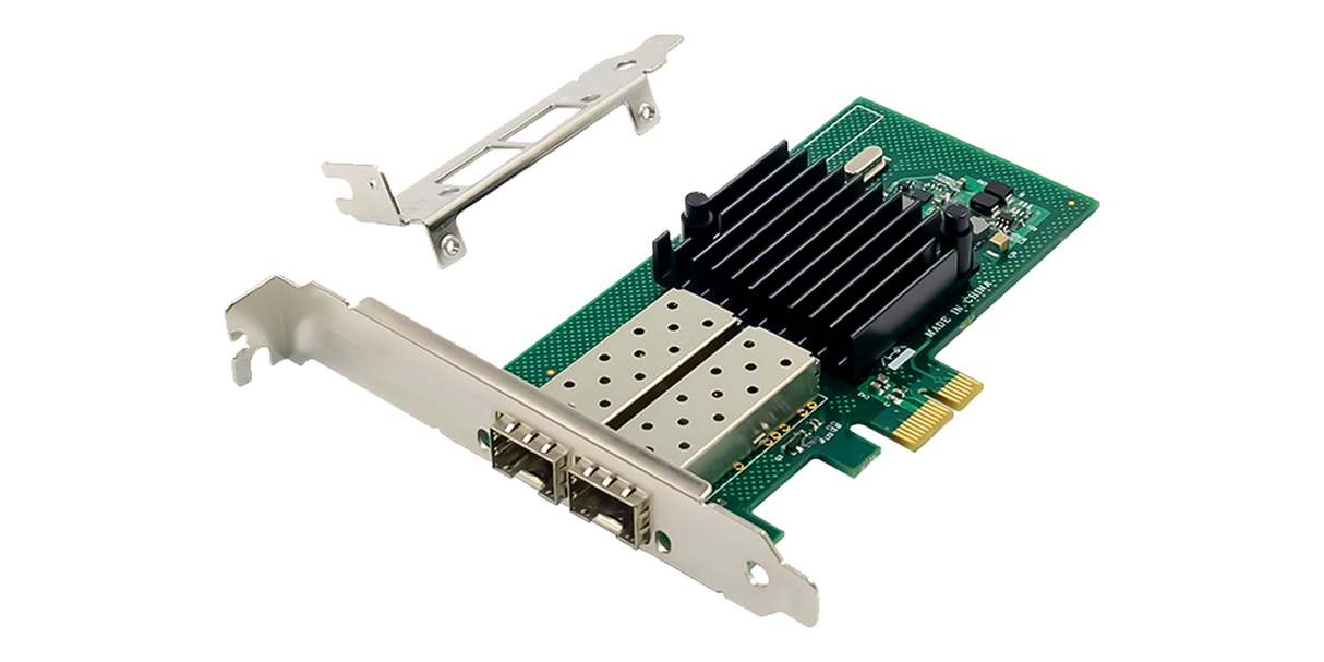 Intel based I350 NIC PCIe x2.1 Dual Port 1GbE Open SFP