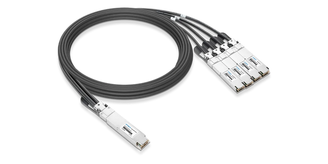 DAC-A-OSFP-4X200G QSFP112-3M Universally Coded MSA compliant Direct Attach Copper Breakout Cable 800GBase OSFP to 4x200GBASE QSFP112 (Finned Top, Active, 3m)