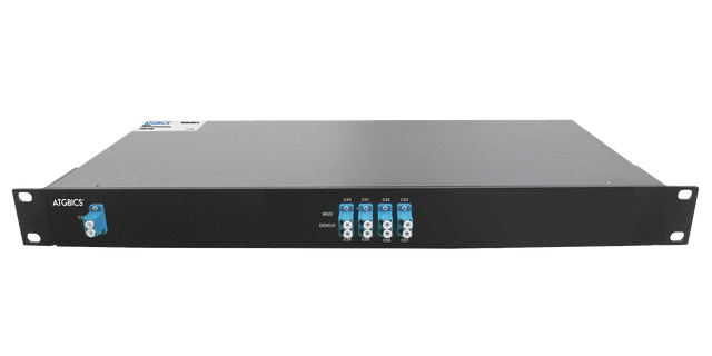 Mux Demux DWDM 8 Channel Simplex LC/UPC, Ch20-27, 1RU, Ind Temp