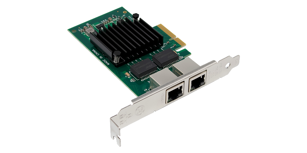 HPE® 458492-B21 alternative Intel I350 NIC PCIe 2.1 x4 Dual Port 1GbE RJ45