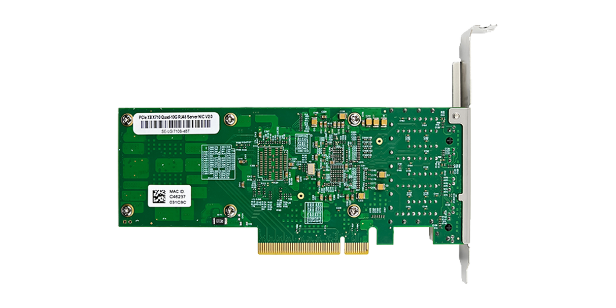 Intel X710 based NIC PCIe 3.0 x8 Quad Port 10GbE RJ45