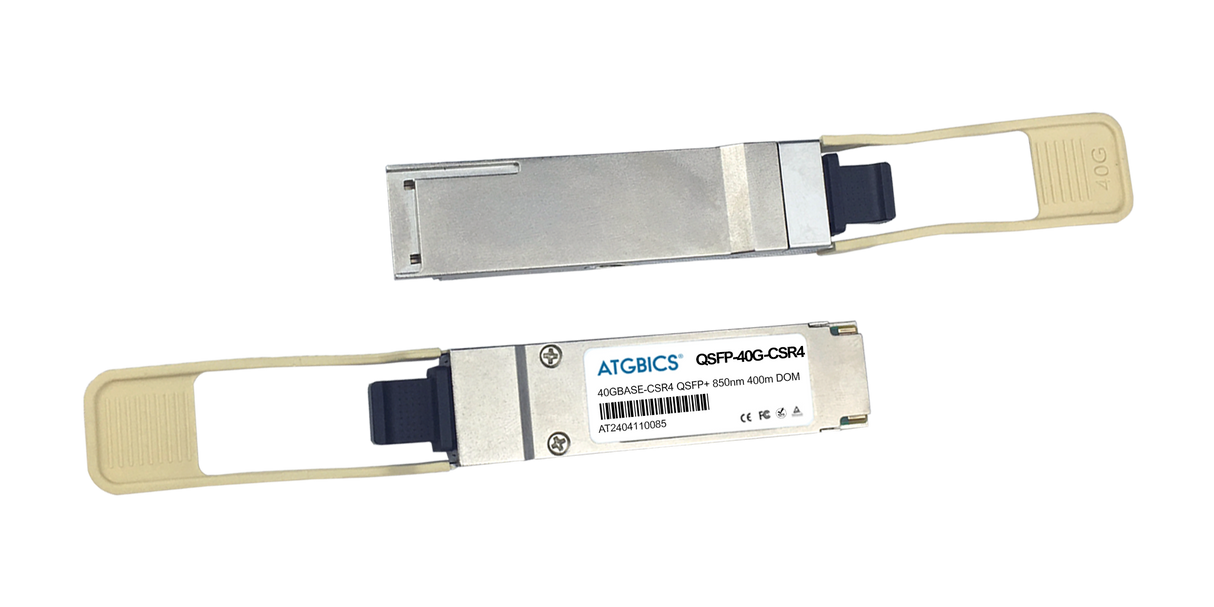 02313URU Huawei® compatible Transceiver QSFP+ 40GBase-CSR4 (850nm, MMF, 400m, MPO-12, DOM)