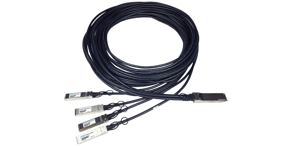 DAC-QSFP28-4SFP25G-I-50CM Universally Coded MSA compliant Direct Attach Copper Breakout Cable 100GBase-CU QSFP28 to 4x25GBase-CU SFP28 (Passive Twinax, 0.5m, Ind Temp)