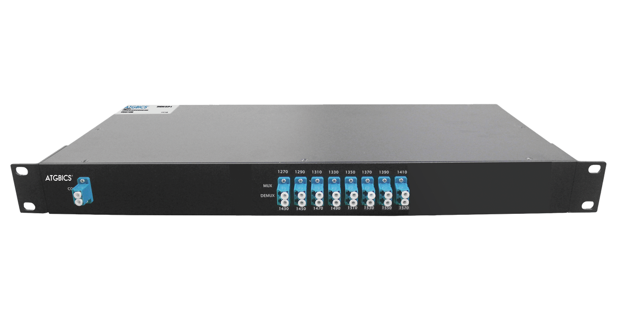 Mux Demux CWDM 16 Channel Simplex LC/UPC, 1270-1570nm, 1RU, Ind Temp