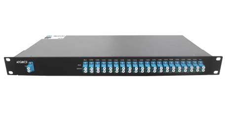 Mux Demux CWDM 18+1+1 Channel Duplex LC/UPC, Mon Port, 1270-1610nm, 1RU, Ind Temp