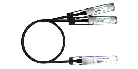 FN-CABLE-QSFPDD-2QSFP56-LB5 Fortinet® compatible Direct Attach Copper Breakout Cable 400GBase PAM4 QSFP-DD to 2x200GBase QSFP56 (Passive Twinax, 2.5m)