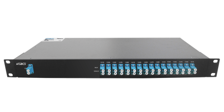 Mux Demux CWDM 16 Channel Duplex LC/UP, 1310-1610nm 1RU, Ind Temp