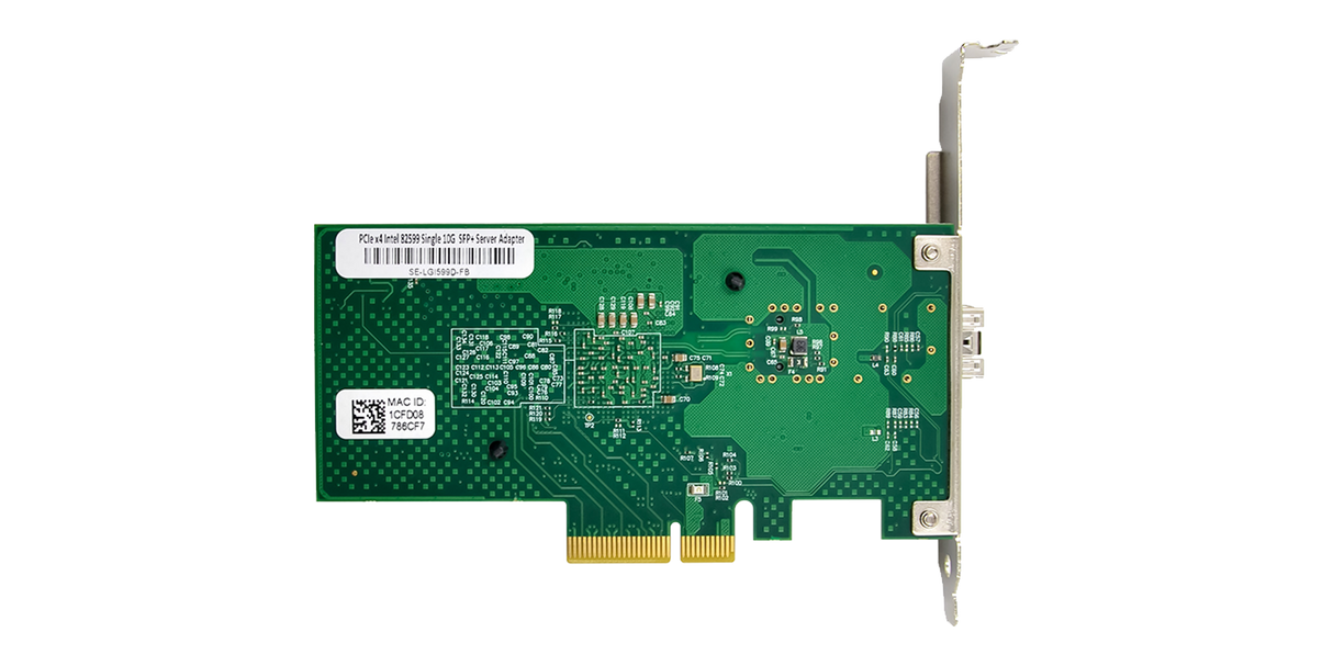 Intel X520-DA1 based NIC PCIe 2.0 x4 Single Port 10GbE Open SFP+