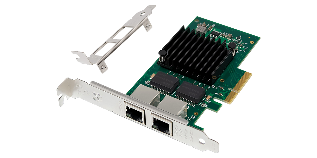 Intel I350 based NIC PCIe 2.1 x4 Dual Port 1GbE RJ45