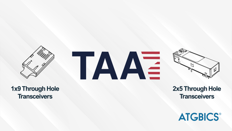 ATGBICS Through Hole 1x9 & 2x5 Transceivers are Now TAA Compliant