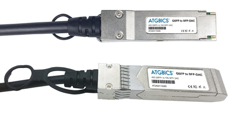 DAC-QSFP-1SFP-1M Universally Coded MSA compliant Direct Attach Copper Cable 40GBase-CU QSFP+ to 10GBase-CU SFP+ (Passive Twinax, 1m)
