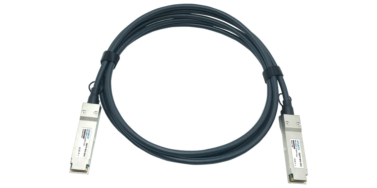 4-2333842-4 TE Electronics® compatible Direct Attach Copper Cable 56GBase-CU QSFP+ (Passive Twinax, 2m)