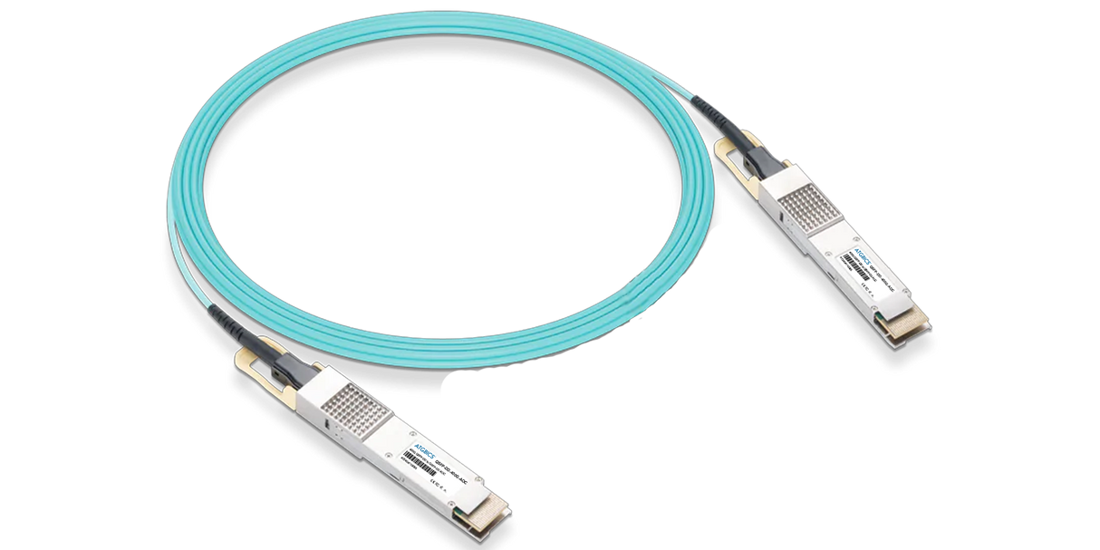 AOC-QSDP-DD-400G-100M-AT Universally Coded MSA Compliant Active Optical Cable 400GBase QSDP-DD (850nm, MMF, 100m)