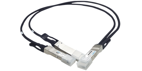 DAC-QSFPDD-2QSFP28-1M Universally Coded MSA Compatible Direct Attach Copper Breakout Cable 200GBase-CU QSFP-DD to 2x100GBase-CU QSFP28 (Passive Twinax, 1m)