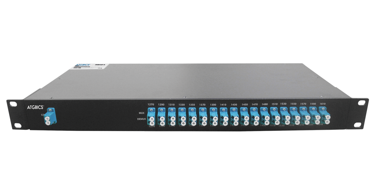 Mux Demux CWDM 16+1+1 Channel Duplex LC/UPC, 1270-1610nm 1RU