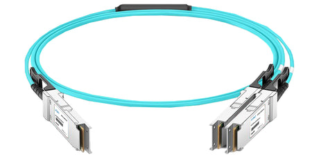 QSFP56-200G-2QSFP56-100G-AOC-20m H3C® compatible Active Optical Breakout Cable InfiniBand HDR 200GBase QSFP56 to 2x100GBase QSFP56 (850nm, MMF, 20m)