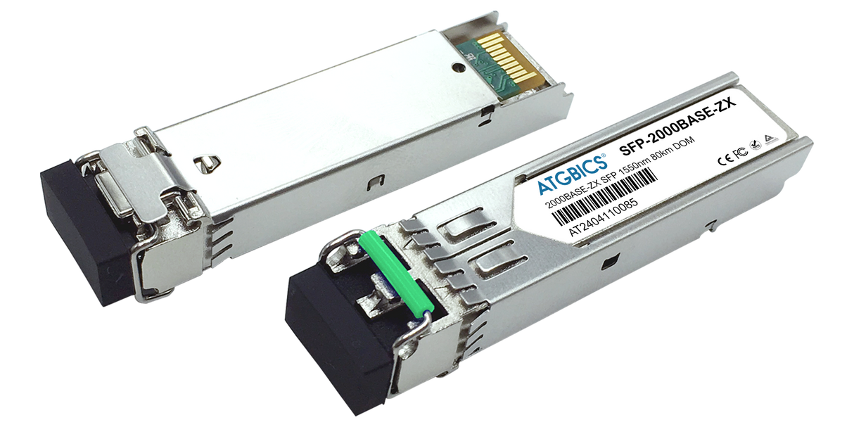 FTLF1519P1BCL Finisar Coherent® Compatible Transceiver SFP 2GBase-ZX (1550nm, SMF, 80km, LC, DOM, Ext Temp)