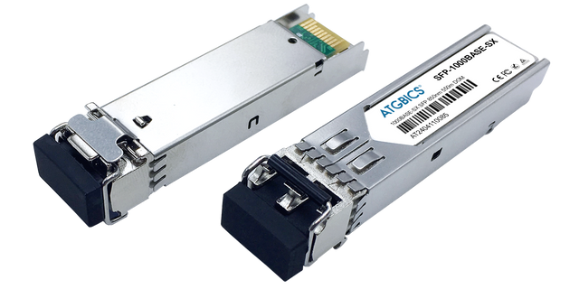 AFBR-5715PZ-TE1 Avago Broadcom® Compatible Transceiver SFP 1000Base-SX (850nm, MMF, 550m, LC, DOM, Ext Temp), ATGBICS