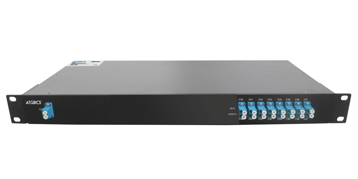 Mux Demux DWDM 8 Channel Duplex LC/UPC, Ch30-37, 1RU