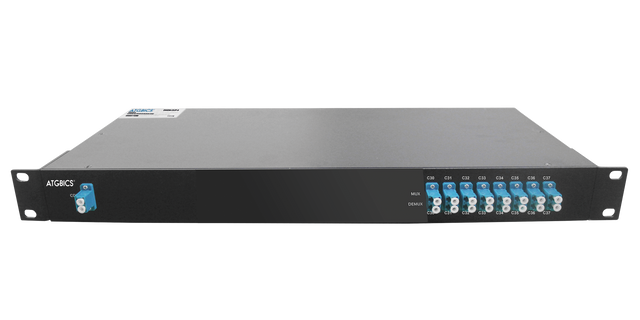 Mux Demux DWDM 8 Channel Duplex LC/UPC, Ch30-37, 1RU