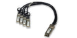 4-2334878-2 TE Electronics® compatible Direct Attach Copper Breakout Cable 200GBase CR4 QSFP to 4x50GBase CR SFP (Passive Twinax, 1m)