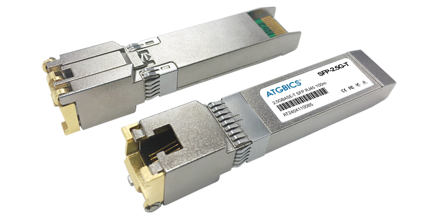 SFP-2.5G-T-X-MSA-AT Universally Coded MSA Compliant Transceiver SFP 2.5GBase-T (RJ45, Copper, 100m, Ext Temp)