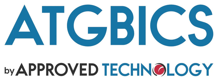 ATGBICS by Approved Technology logo in colour.