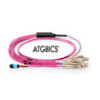 ATGBICS MTP Female-12 LC Duplex 24 Fibres OM4 50/125 Multimode Breakout Cable, Type B, LSZH 3.0, 7m