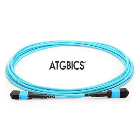 ATGBICS MPO Female-Female 24 Fibres OM3 50/125 Multimode Trunk Cable, Type B, LSZH 3.0, 2m