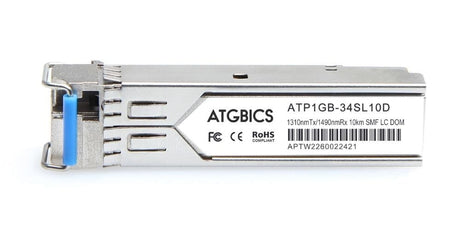 JD098A HPE® Compatible Transceiver SFP 1000Base-BX-U (Tx1310nm/Rx1490nm, SMF, 10km, LC, DOM), ATGBICS