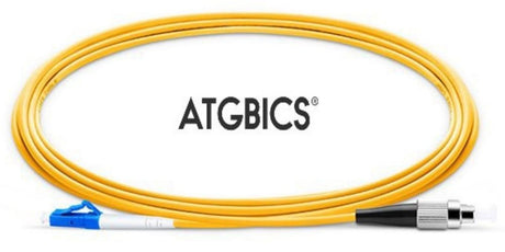 LC-FC OS2, Fibre Patch Cable, Singlemode, Simplex, Yellow, 1m, ATGBICS