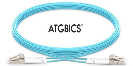 LC-LC OM3, Fibre Patch Cable, Multimode, Duplex, Aqua, 15m, ATGBICS